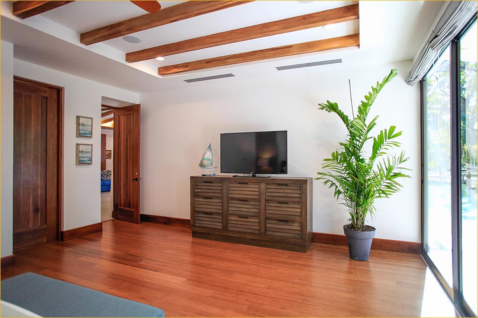 Lavish tropical living in Mal Pais Costa Rica.  Master bedroom with private en-suite bathroom.