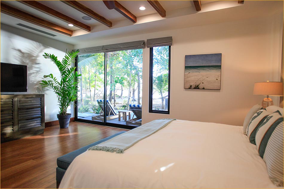 Beachview from master bedroom, Costa Rica luxury 6 bedroom vacation rental by private owner.